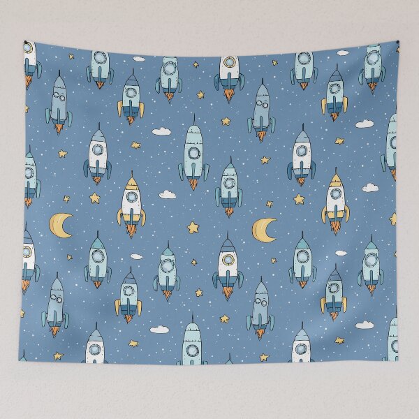 Item preview, Space Rocket Pattern designed and sold by bapupa.