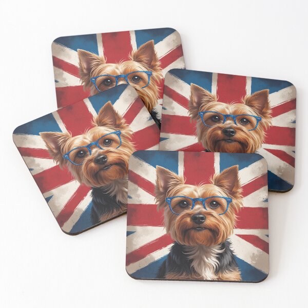 Item preview, Patriotic yorkshire terrier lover UK flag england designed and sold by jackoslimited.