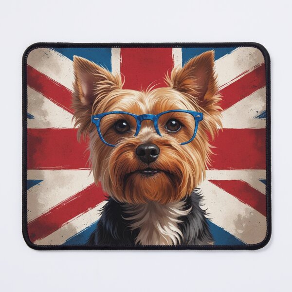 Item preview, Patriotic yorkshire terrier lover UK flag england designed and sold by jackoslimited.