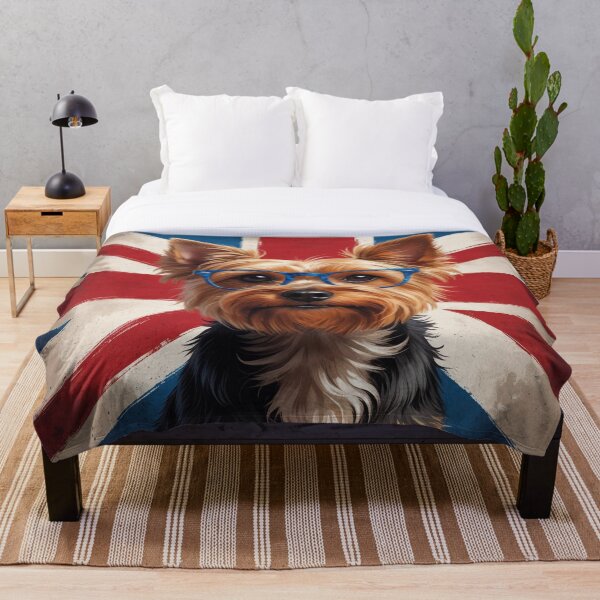 Item preview, Patriotic yorkshire terrier lover UK flag england designed and sold by jackoslimited.
