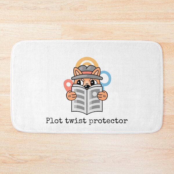 Item preview, Dog Detective Reading Newspaper – "Plot Twist Protector" Book Lover designed and sold by holaitssher.