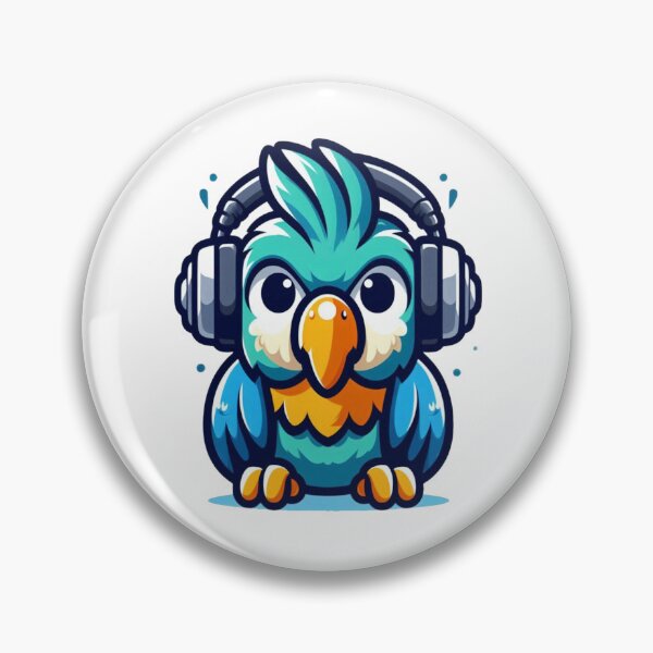 Item preview, Groovy Cartoon Parrot – Tunes, Feathers & Attitude designed and sold by Confuzz1ed.