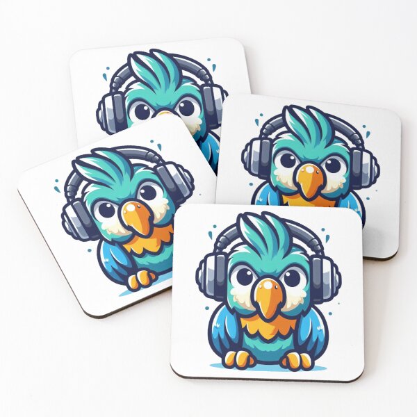 Item preview, Groovy Cartoon Parrot – Tunes, Feathers & Attitude designed and sold by Confuzz1ed.
