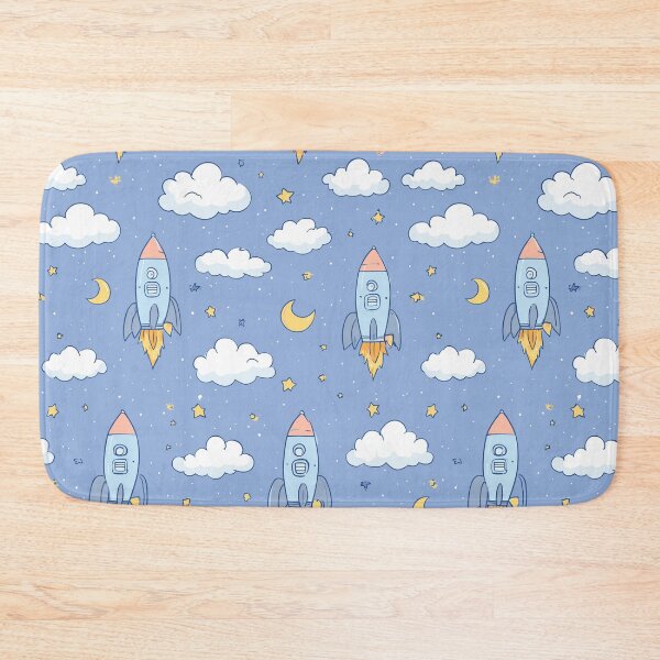 Item preview, Whimsical Space Rocket Pattern designed and sold by bapupa.