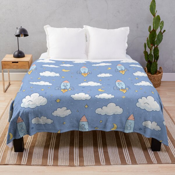 Item preview, Whimsical Space Rocket Pattern designed and sold by bapupa.