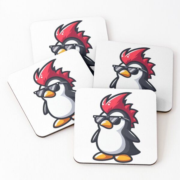 Item preview, Punk Cartoon Penguin – Ice-Cold Rebel Vibes designed and sold by Confuzz1ed.