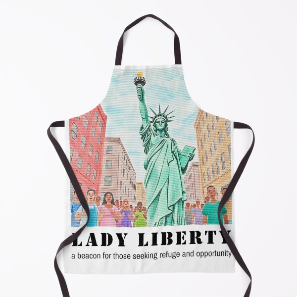 Item preview, Lady Liberty – A Beacon for Refuge and Freedom designed and sold by Ren's Red.