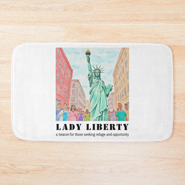 Item preview, Lady Liberty – A Beacon for Refuge and Freedom designed and sold by Ren's Red.