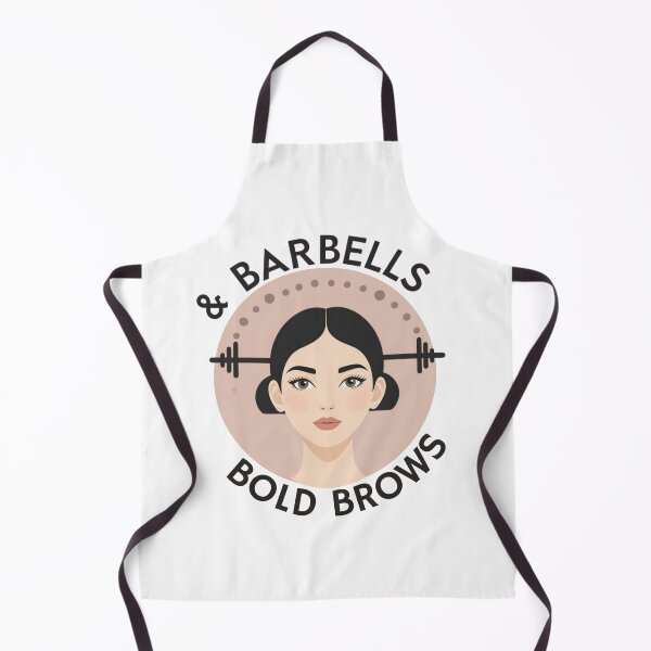 Item preview, Barbells & Bold Brows – Fitness Motivation Quote for Phone Case & Apparel designed and sold by TubaPrints.