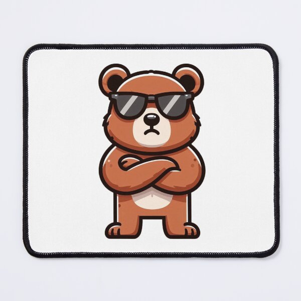 Item preview, Confident Cartoon Bear – Arms Folded & Full of Cool designed and sold by Confuzz1ed.