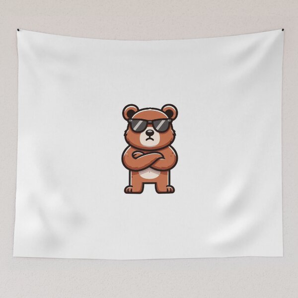 Item preview, Confident Cartoon Bear – Arms Folded & Full of Cool designed and sold by Confuzz1ed.