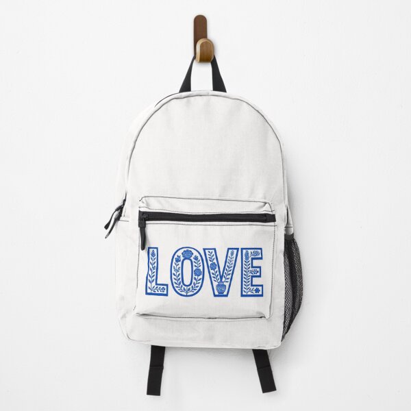Item preview, Royal Blue Floral "LOVE" Design designed and sold by PrintandJoy.
