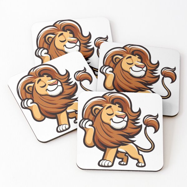 Item preview, Stylish Cartoon Lion – Confident Mane Flip Pose designed and sold by Confuzz1ed.