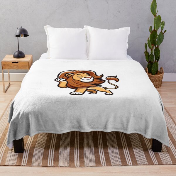 Item preview, Stylish Cartoon Lion – Confident Mane Flip Pose designed and sold by Confuzz1ed.
