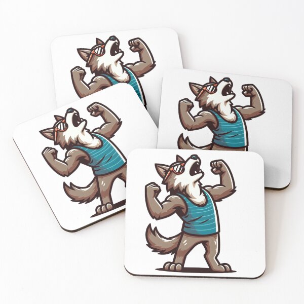 Item preview, Cool Cartoon Wolf Howling – Lone Style Icon designed and sold by Confuzz1ed.