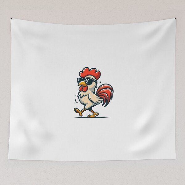 Item preview, Cocky Cartoon Rooster with Shades – Farmyard Swagger designed and sold by Confuzz1ed.