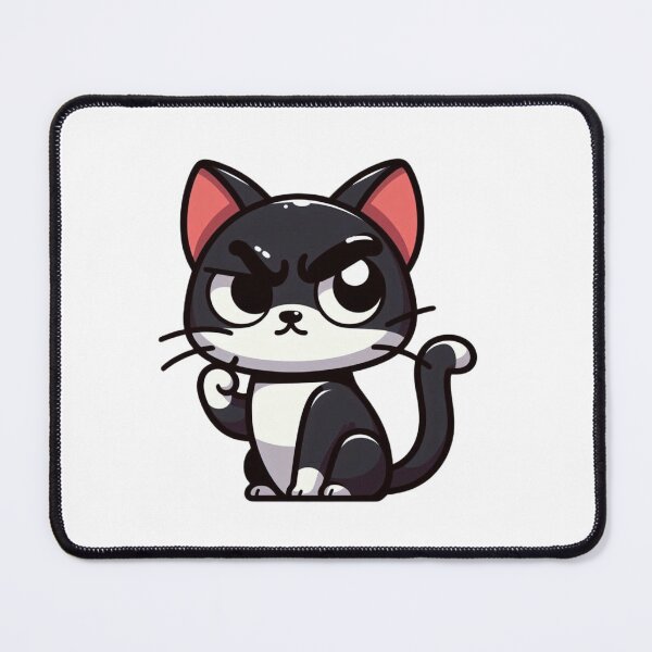 Item preview, Confident Cartoon Cat with Sass – Cool Feline Stare designed and sold by Confuzz1ed.