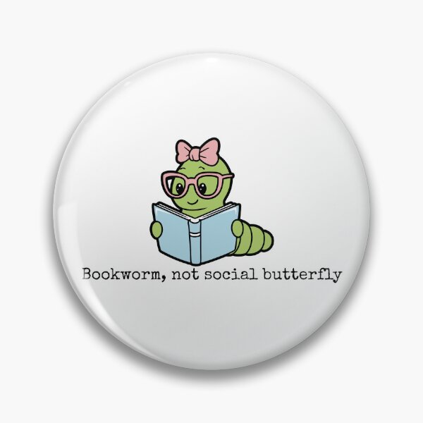 Item preview, Caterpillar Reading – "Bookworm, Not Social Butterfly" Book Lover designed and sold by holaitssher.