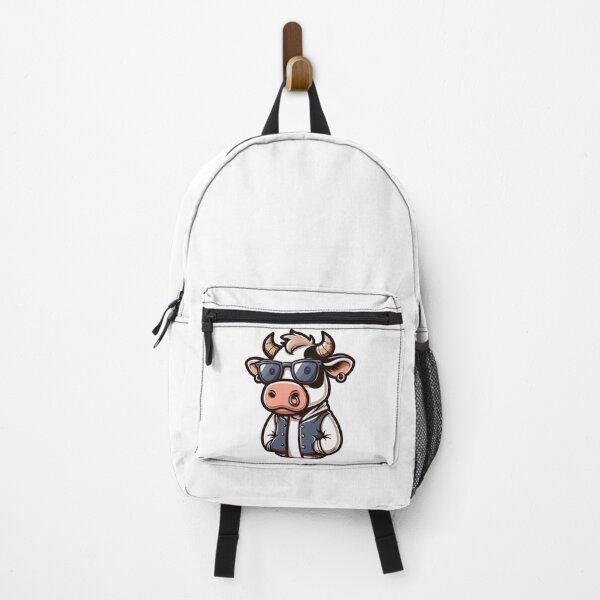 Item preview, Trendy Cartoon Cow with Shades – Farm Fashion Attitude designed and sold by Confuzz1ed.