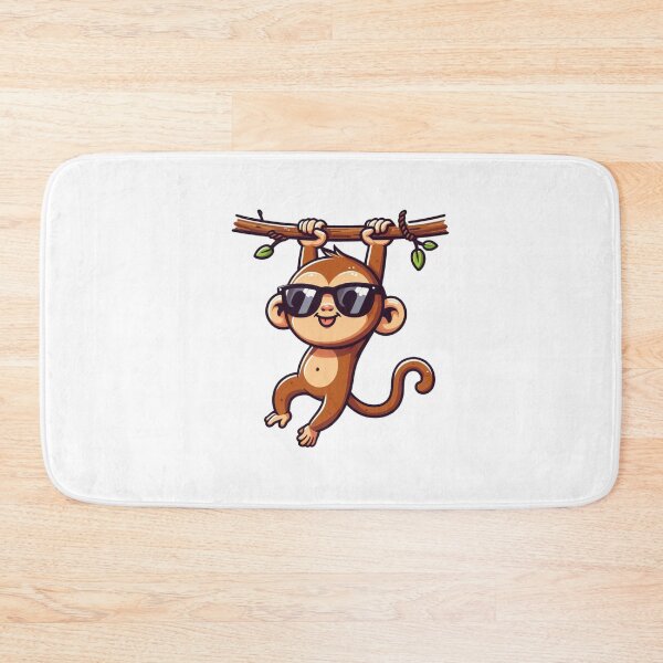 Item preview, Playful Cartoon Monkey in Shades – Hanging with Style designed and sold by Confuzz1ed.