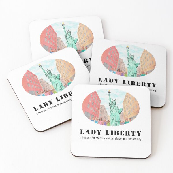 Item preview, Lady Liberty – A Beacon for Refuge and Freedom designed and sold by Ren's Red.