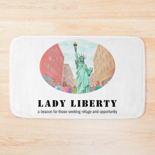 Item preview, Lady Liberty – A Beacon for Refuge and Freedom designed and sold by Ren's Red.
