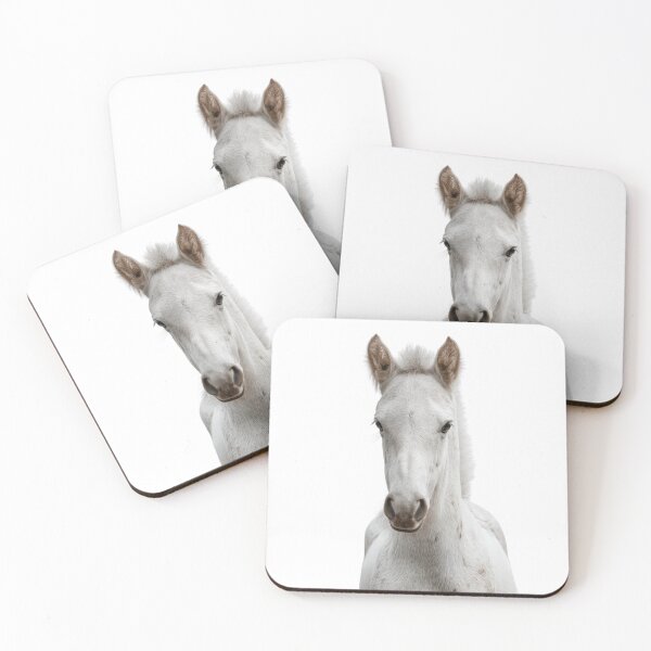 Item preview, Adorable Baby White Horse for Cute White Horse lovers designed and sold by LazyOwlStore.