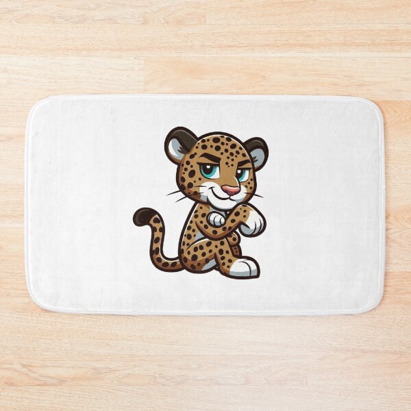 Item preview, Casual Cartoon Leopard – Leaning with Cool Confidence designed and sold by Confuzz1ed.
