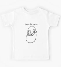 Beards suck. Kids Tee