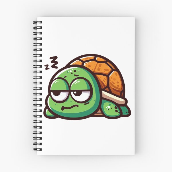 Item preview, Laid-Back Cartoon Turtle – Slow and Smooth Attitude designed and sold by Confuzz1ed.