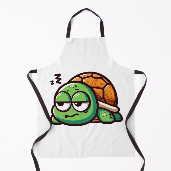 Item preview, Laid-Back Cartoon Turtle – Slow and Smooth Attitude designed and sold by Confuzz1ed.