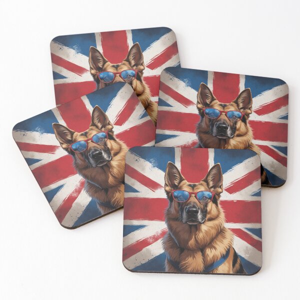 Item preview, Patriotic german shepherd lover UK flag england designed and sold by jackoslimited.