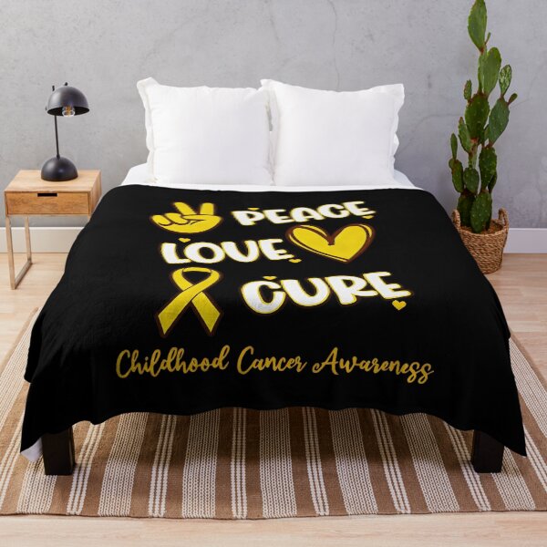 Item preview, Peace Love Cure Childhood Cancer Awareness designed and sold by csoDesign.