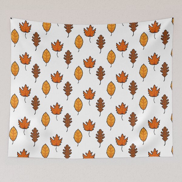 Item preview, Autumn Pixel Leaves designed and sold by Potattoo.