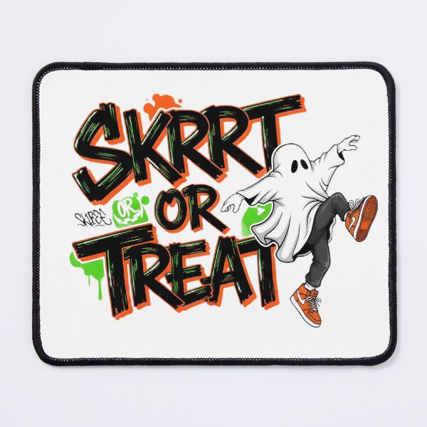 Item preview, Skrrt or Treat – Urban Ghost Streetwear Halloween Digital Art designed and sold by AnnDesignStudio.