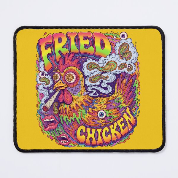Item preview, Fried Chicken 420 Stoner Meme Psychedelic designed and sold by rafalZielinski.