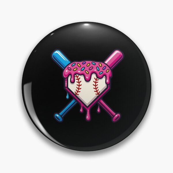 Artikelvorschau, Candy Heart Baseball mit bunten Schlägern entworfen und verkauft von stylechoc.