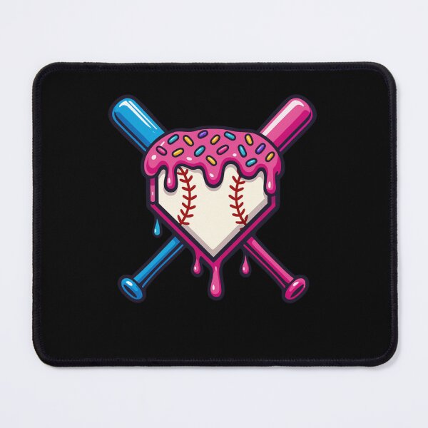 Item preview, Candy Heart Baseball with Colorful Bats designed and sold by stylechoc.