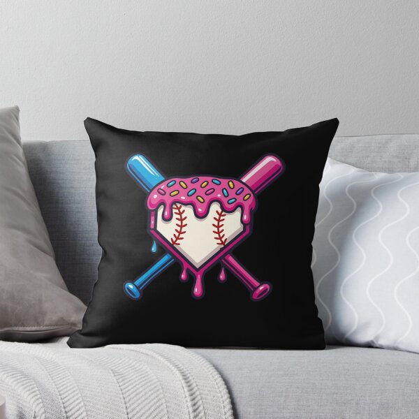 Item preview, Candy Heart Baseball with Colorful Bats designed and sold by stylechoc.