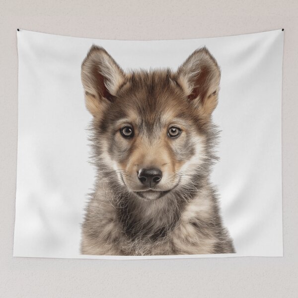 Item preview, Adorable Baby Wolf for Cute Wolf lovers designed and sold by LazyOwlStore.