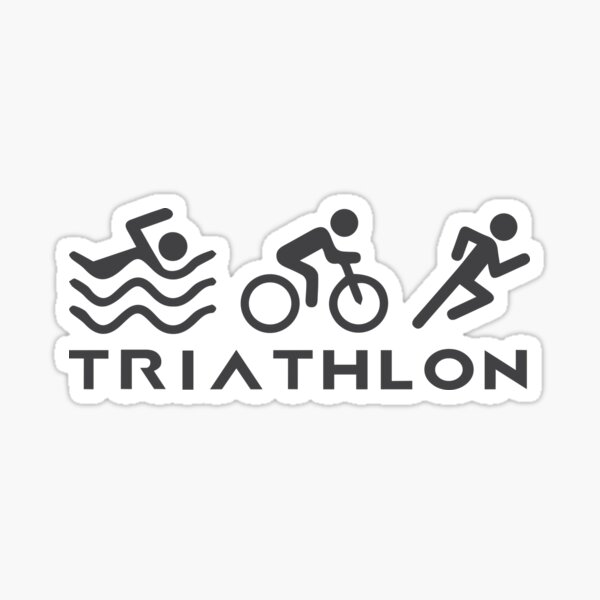 2.4-112-26.2 Triathlon Swim Cycling Run Decal Sticker 