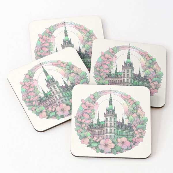 Item preview, French Castle - Modern Chateaucore Aesthetic Wall Art designed and sold by Sugar Wisdom .