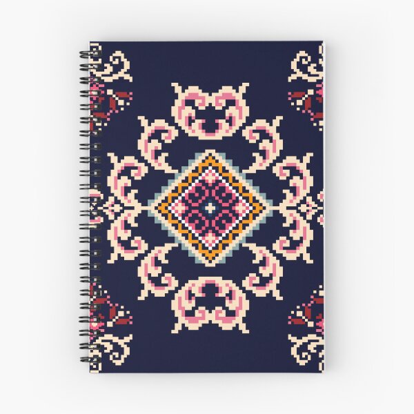 Item preview, Pink Red Pixel Ethnic Textile Pattern designed and sold by MNX.