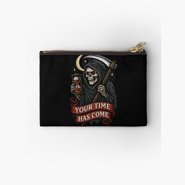 Item preview, Grim Reaper Your Time Has Come Skull Art designed and sold by Shoot-The-Moon.