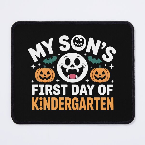 Item preview, My Son’s First Day of Kindergarten Halloween Pumpkin T-SHIRT designed and sold by podlook.