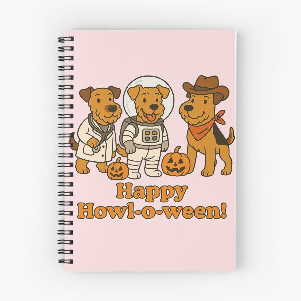 Item preview, Airedale Terrier Halloween - Doctor Astronaut Cowboy designed and sold by HugelItOut.