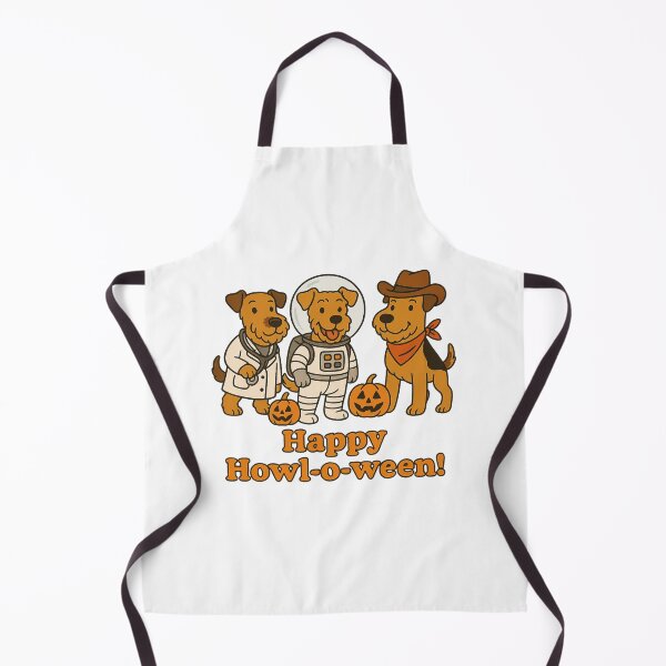 Item preview, Airedale Terrier Halloween - Doctor Astronaut Cowboy designed and sold by HugelItOut.