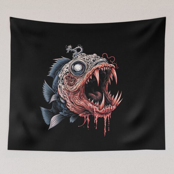 Item preview, fantastic devil fish designed and sold by Mike Kiev art.
