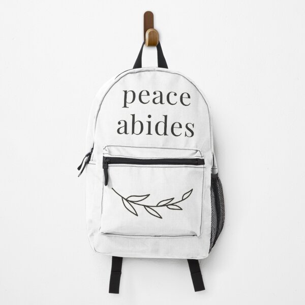 Item preview, peace abides – Minimal Line Drawing with Inspirational Quote designed and sold by HelloPumpui.