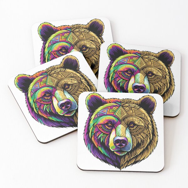 Item preview, BEAR TRIBAL STYLE DIGITAL ART designed and sold by definacoquteria.